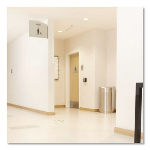 Rubbermaid Commercial Designer Line Eclipse Waste Receptacle, 30 gal, Steel, Stainless Steel (R2030SSPL)
