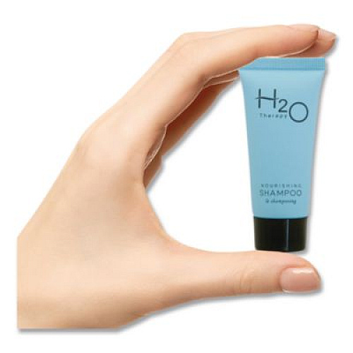 Diversified Hospitality Solutions H2O Therapy Shampoo Single Use, White Tea and Lemongrass Scent, 0.85 oz Tube, 300/Carton (007057)