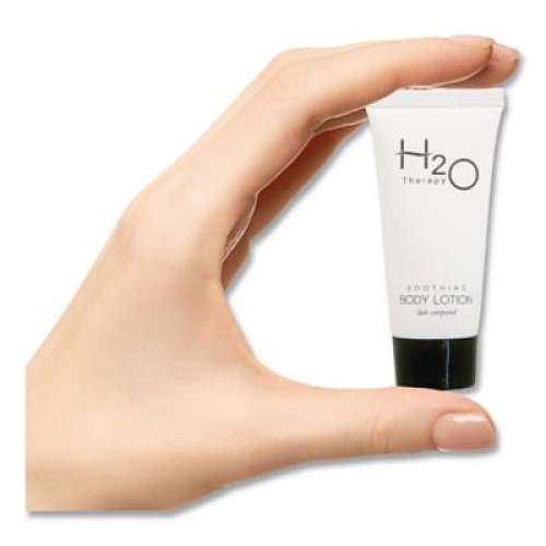 Diversified Hospitality Solutions H2O Therapy Single Use Body Lotion, 0.85 oz Tube, White Tea and Lemongrass Scent, 300/Carton (007071)
