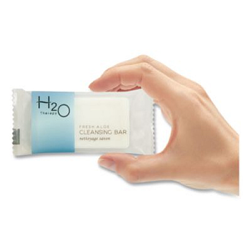 Diversified Hospitality Solutions H2O Therapy Soaps, White Tea and Lemongrass Scent, 0.5 oz Bar, 1,000/Carton (007101)