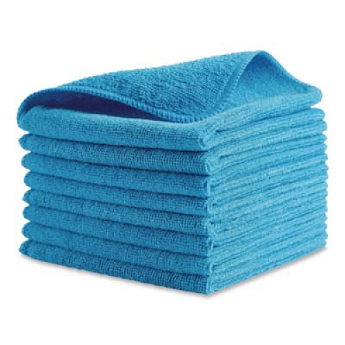 Rubbermaid Commercial Microfiber Cleaning Cloths, 12 x 12, Blue, 24/Pack (1820579)