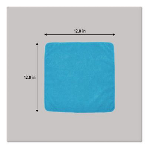 Rubbermaid Commercial Microfiber Cleaning Cloths, 12 x 12, Blue, 24/Pack (1820579)