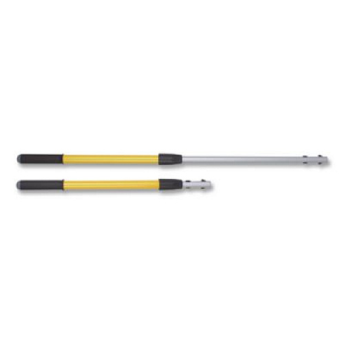 Rubbermaid Commercial HYGEN HYGEN Quick-Connect Extension Handle, 20" to 40", Yellow/Black (Q745)