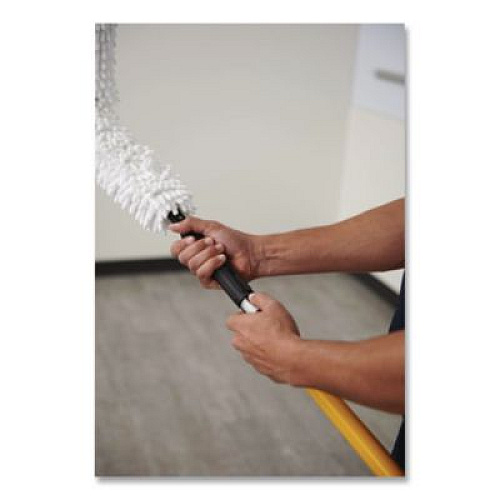 Rubbermaid Commercial HYGEN HYGEN Quick-Connect Extension Handle, 20" to 40", Yellow/Black (Q745)
