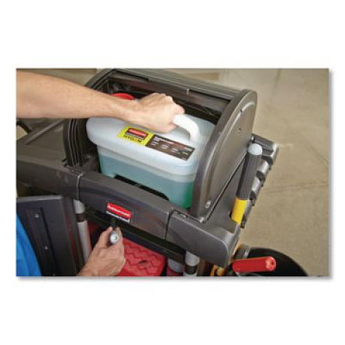 Rubbermaid Commercial HYGEN HYGEN Pulse Caddy with Clean Connect, 2 gal, White (Q96600)