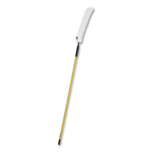 Rubbermaid Commercial HYGEN HYGEN Quick-Connect Microfiber Dusting Wand Sleeve, White, 6/Carton (Q853WHI)