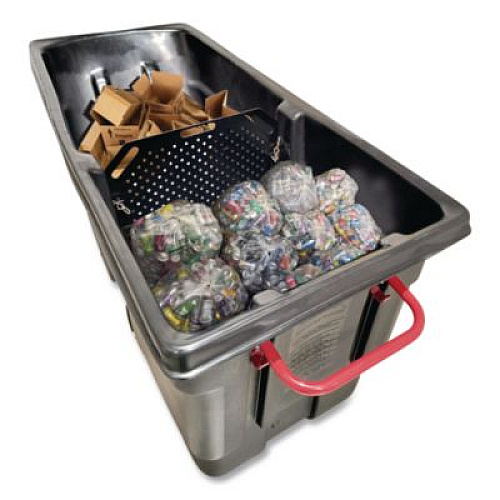Rubbermaid Commercial Divider for Standard Duty Tilt Truck, 28 x 2 x 40, Black (A240857)