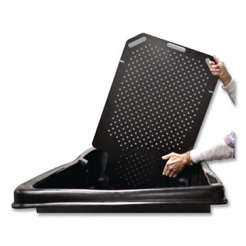 Rubbermaid Commercial Divider for Standard Duty Tilt Truck, 28 x 2 x 40, Black (A240857)