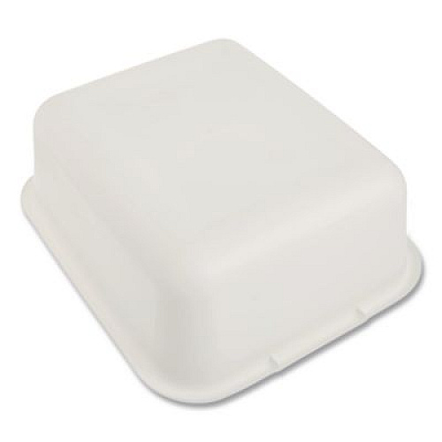 Rubbermaid Microban Dishpan, 4.5 gal, 14.5" x 12.5" x 5.7", White, 6/Carton (2951ARWHTCT)