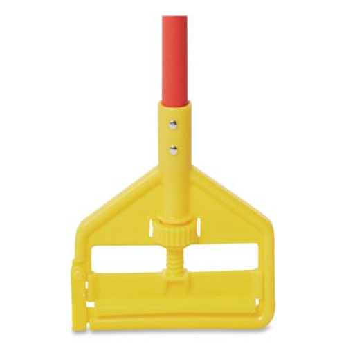 Rubbermaid Commercial Invader Fiberglass Side-Gate Wet-Mop Handle, 60", Red/Yellow (H146RED)