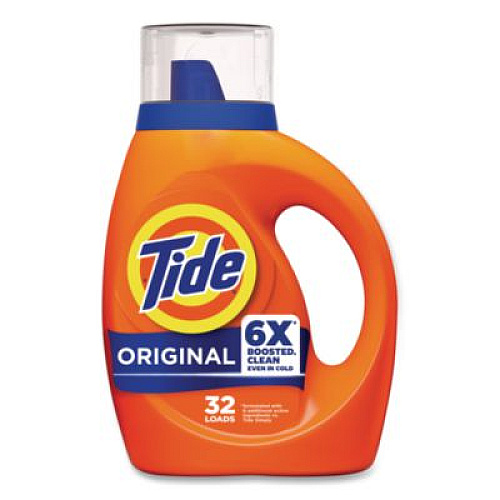 Liquid Tide Laundry Detergent, 32 Loads, 40 oz Bottle, 6/Carton (12117CT)