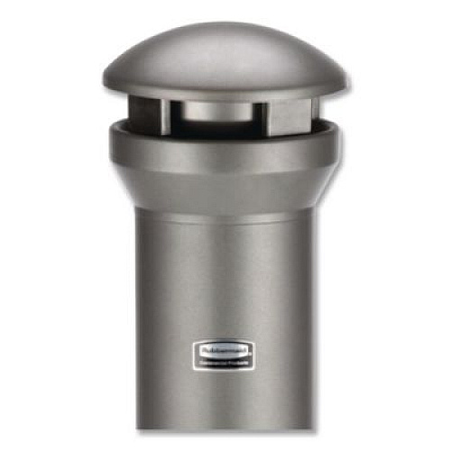 Rubbermaid Commercial Infinity Traditional Smoking Receptacle, 4.1 gal, 13 dia x 39h, Antique Pewter (9W33APE)