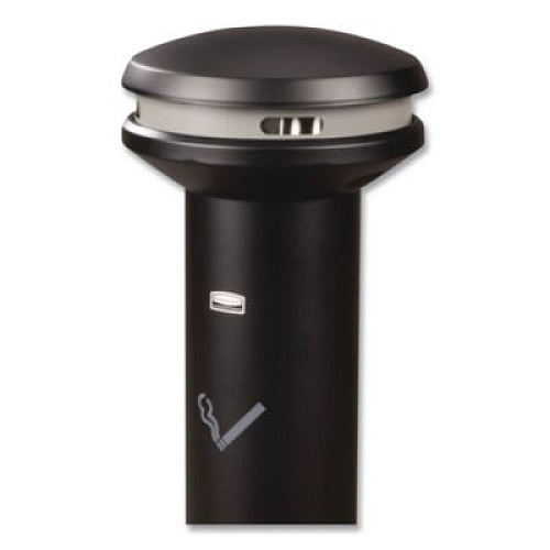 Rubbermaid Commercial Infinity Ultra-High Capacity Smoking Receptacle, 6.7 gal, 15.5 dia x 41.5h, Black (9W34BLA)