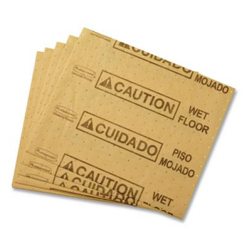 Rubbermaid Commercial Over-The-Spill Pad Tablet, 12 oz, 14 x 16.5, 25/Pack (4253YEL)