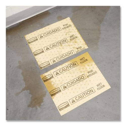 Rubbermaid Commercial Over-The-Spill Pad Tablet, 12 oz, 14 x 16.5, 25/Pack (4253YEL)