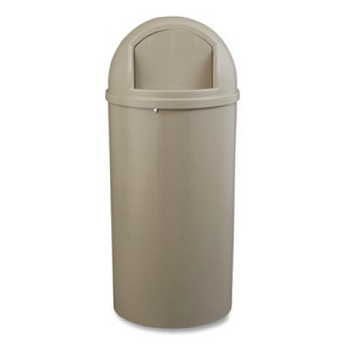 Rubbermaid Commercial Marshal Classic Container, 25 gal, Plastic, Beige (817088BG)