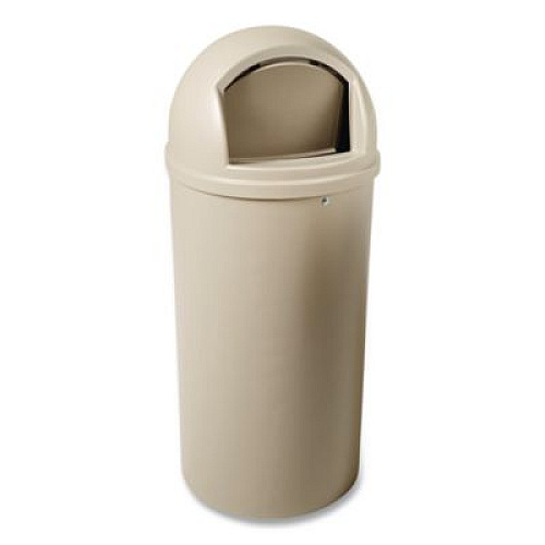 Rubbermaid Commercial Marshal Classic Container, 25 gal, Plastic, Beige (817088BG)