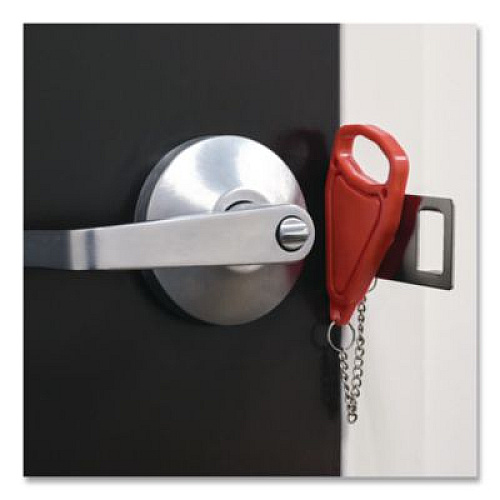 Excello Global Products Hotel Door Lock, Red/Silver (SPLSTRVL0003)
