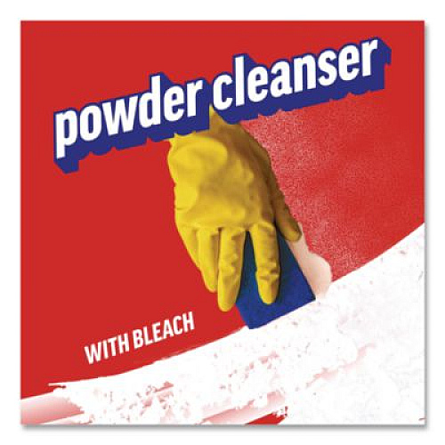 Ajax Powder Cleanser with Bleach, Fresh Scent, 21 oz Canister, 12/Carton (61034403CT)