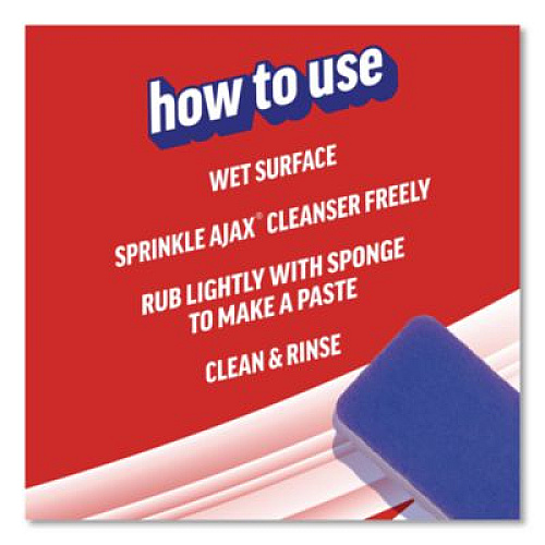 Ajax Powder Cleanser with Bleach, Fresh Scent, 21 oz Canister, 12/Carton (61034403CT)