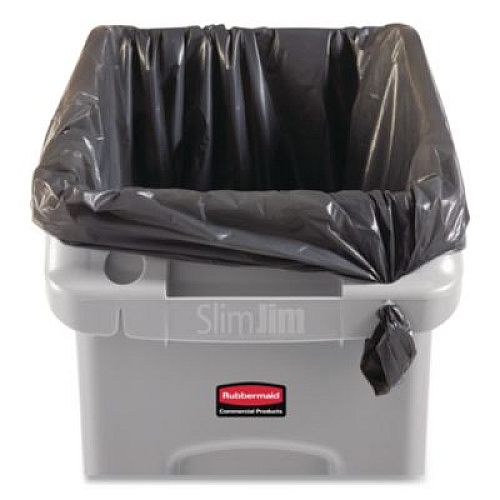 Rubbermaid Commercial Slim Jim Under-Counter Container, 13 gal, Polyethylene, Gray (2026695)