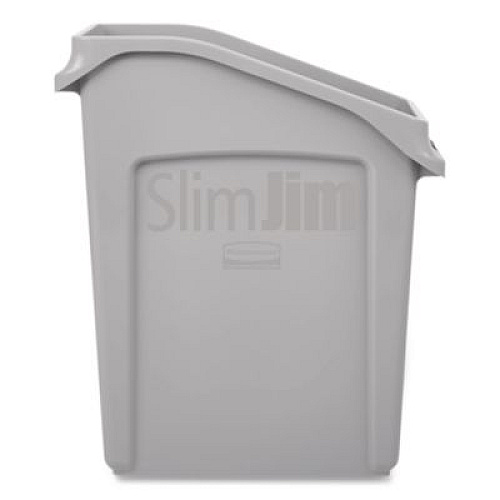 Rubbermaid Commercial Slim Jim Under-Counter Container, 13 gal, Polyethylene, Gray (2026695)
