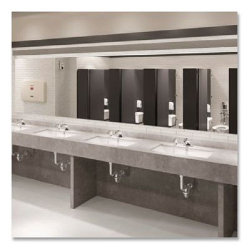 Rubbermaid Commercial One Shot Soap Dispenser - Touch Free, Liquid, 800 mL/1,600 mL, 9.75 x 13.75 x 2.88, Polished Chrome, 4/Carton (402241CT)