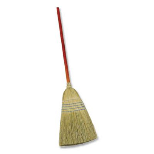 Rubbermaid Commercial Corn-Fill Broom, Corn Fiber Bristles, 38" Overall Length, Blue (6383)
