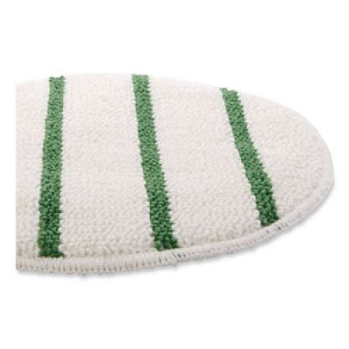 Rubbermaid Commercial Low Profile Scrub-Strip Carpet Bonnet, 19" Diameter, White/Green (P269EA)