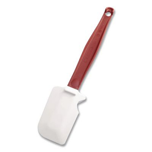 Rubbermaid Commercial High-Heat Cook's Scraper, Plastic, 9.5", Red/White (1962RED)