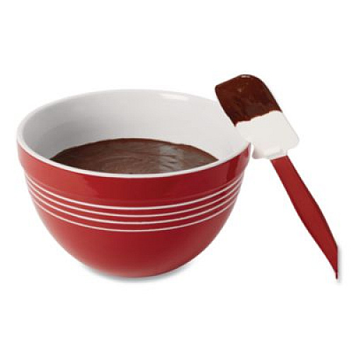 Rubbermaid Commercial High-Heat Cook's Scraper, Plastic, 9.5", Red/White (1962RED)