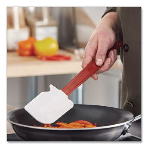 Rubbermaid Commercial High-Heat Cook's Scraper, Plastic, 9.5", Red/White (1962RED)