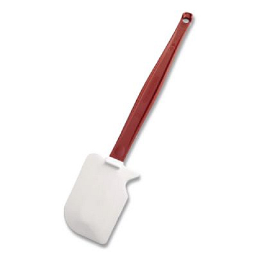 Rubbermaid Commercial High-Heat Cook's Scraper, Plastic, 13.5", Red/White (1963RED)