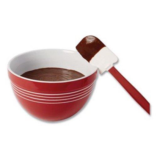 Rubbermaid Commercial High-Heat Cook's Scraper, Plastic, 13.5", Red/White (1963RED)