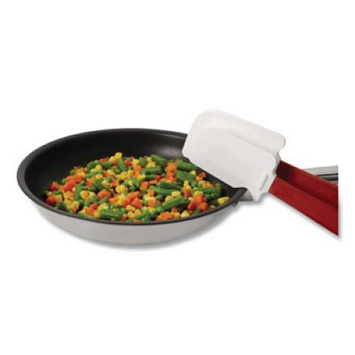 Rubbermaid Commercial High-Heat Cook's Scraper, Plastic, 13.5", Red/White (1963RED)