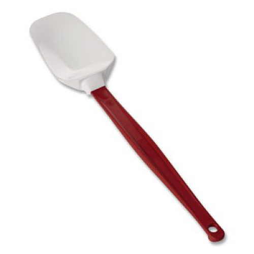 Rubbermaid Commercial High Heat Scraper Spoon, Plastic, 13.5", Red/White (1967RED)