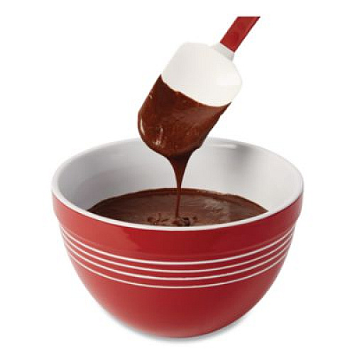 Rubbermaid Commercial High Heat Scraper Spoon, Plastic, 13.5", Red/White (1967RED)