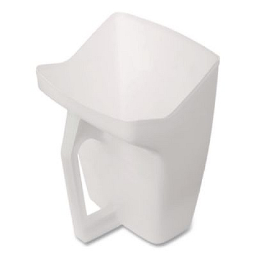 Rubbermaid Commercial Bouncer Bar/Utility Scoop, 64 oz, Plastic, White (2885WHI)