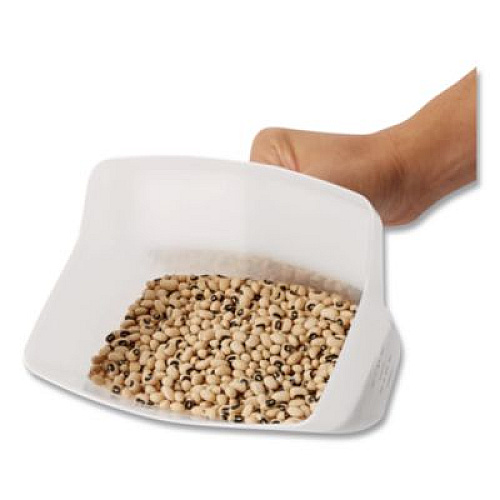 Rubbermaid Commercial Bouncer Bar/Utility Scoop, 64 oz, Plastic, White (2885WHI)