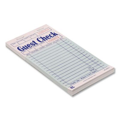 AmerCareRoyal Guest Check Pad, 17 Lines, Two-Part Carbon, 3.5 x 6.7, 50 Forms/Pad, 50 Pads/Carton (GC60002)
