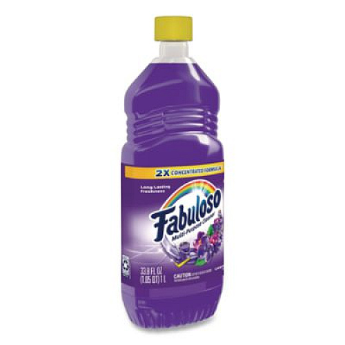 Fabuloso Multi-Use Cleaner, Lavender Scent, 33.8 oz Bottle, 12/Carton (53096)