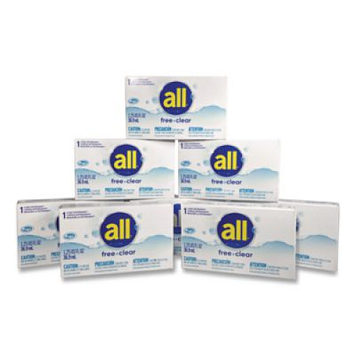 All Free Clear HE Liquid Laundry Detergent, Unscented, 1.25 oz Vending Box, 100/Carton (2979351)