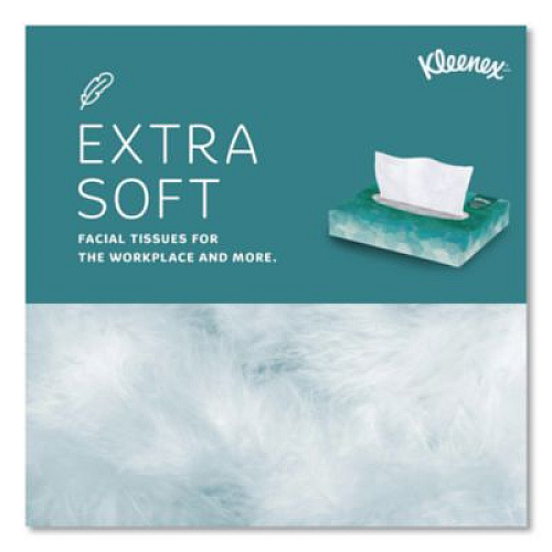 Kleenex White Facial Tissue Junior Pack, 2-Ply, 48 Sheets/Box, 64 Boxes/Carton (21195)