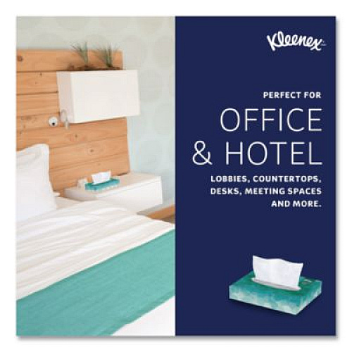 Kleenex White Facial Tissue Junior Pack, 2-Ply, 48 Sheets/Box, 64 Boxes/Carton (21195)