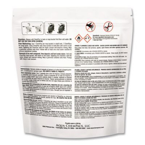 Diversey Aqua ChemPacs Floor Conditioner and Neutralizer, 100 ChemPacs/Carton (9320929)