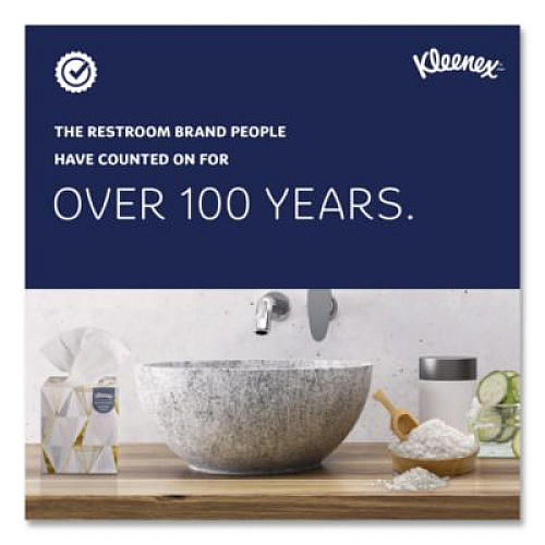 Kleenex Professional Facial Tissue, Pop-Up Box, 2-Ply, White, 90 Sheets/Box, 36 Boxes/Carton (21270CT)