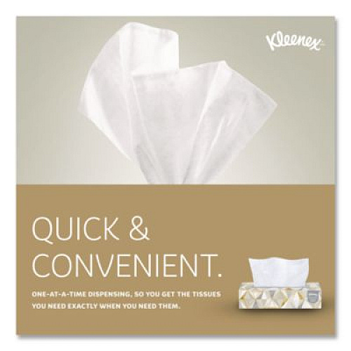 Kleenex White Facial Tissue for Business, Pop-Up Box, 2-Ply, 125 Sheets/Box, 48 Boxes/Carton (21606CT)