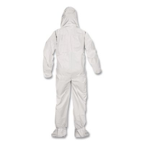 Ansell KleenGuard A40 Coveralls, Medium, White, 25/Carton (44332)
