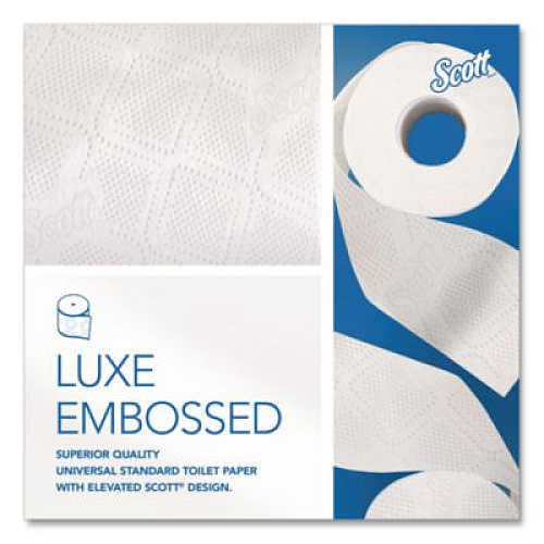 Scott Essential Standard Roll Bathroom Tissue for Business, Septic Safe, 2-Ply, White, 550 Sheets/Roll (04460RL)