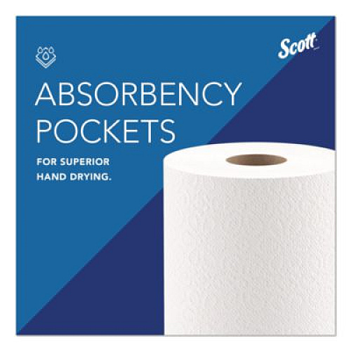 Scott Kitchen Roll Towels, 1-Ply, 11 x 8.75, White, 128/Roll, 20 Rolls/Carton (41482)